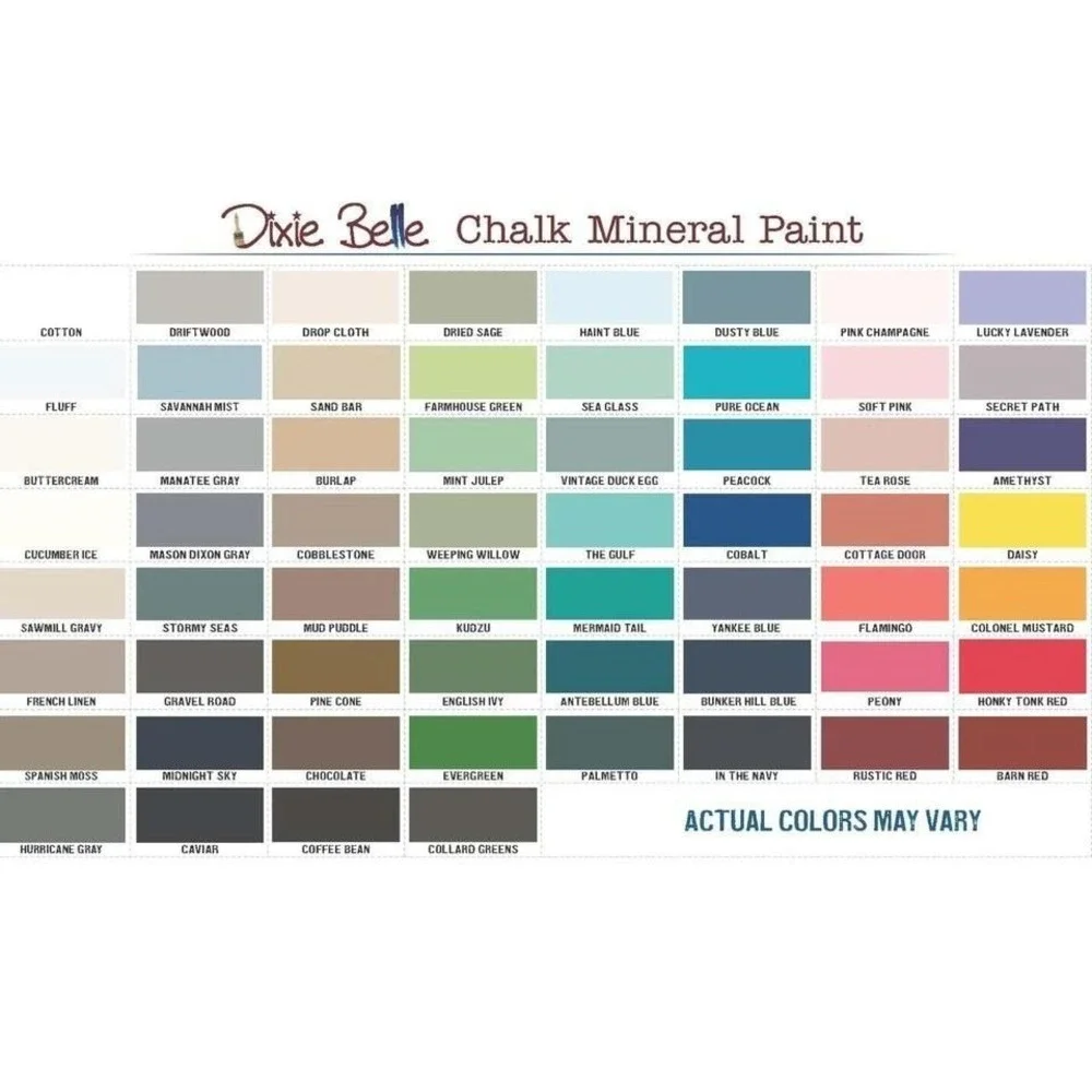 Dixie Belle Chalk Mineral Paint 8oz Assorted Colors Furniture DIY Craft Paint